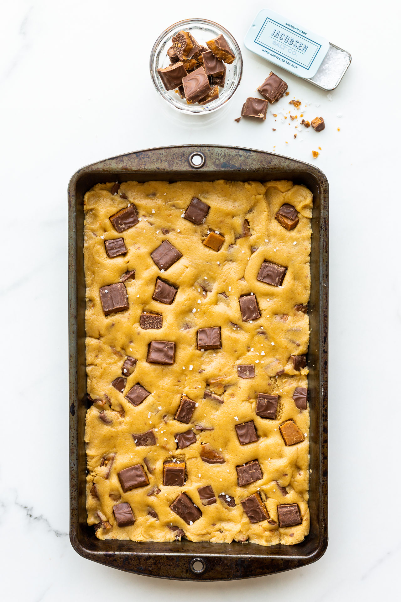 Chewy salted toffee blondies Kitchen Heals SoulKitchen Heals Soul