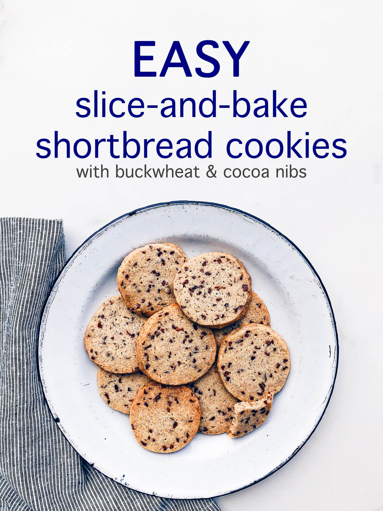 Cocoa nib buckwheat shortbread cookies Kitchen Heals SoulKitchen